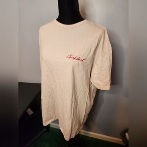 Clickbait Size XL Juniors FanJoy.Co Light Pink And Dark Pink Short Sleeve Shirt